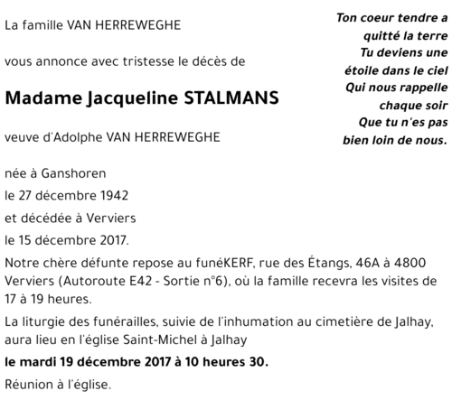 Jacqueline STALMANS