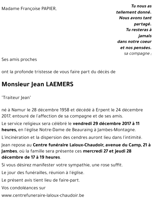 Jean LAEMERS