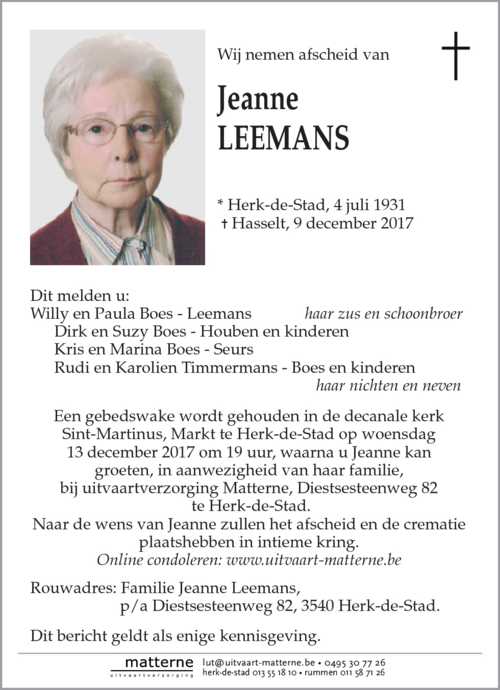 Jeanne Leemans