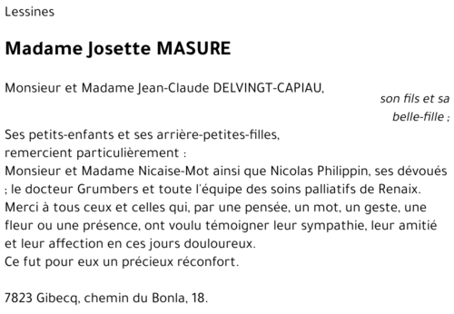 Josette MASURE