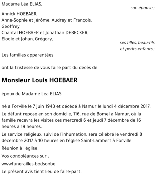 Louis HOEBAER