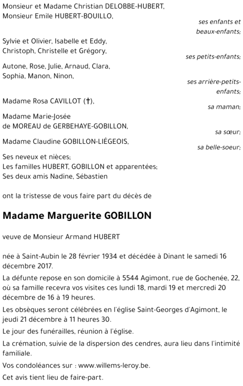 Marguerite GOBILLON