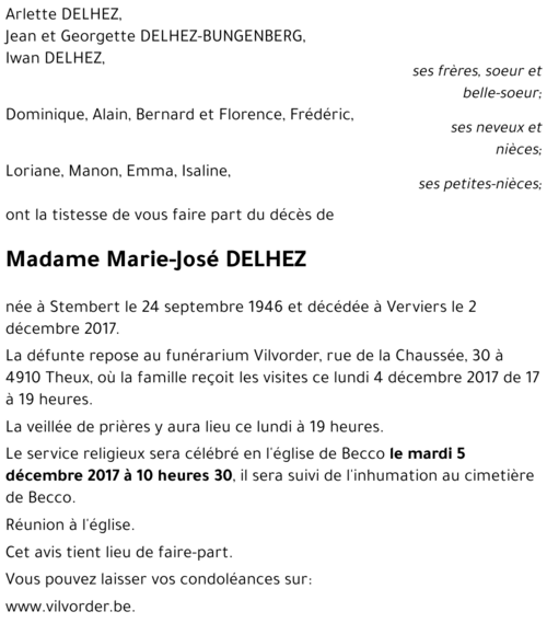 Marie-José DELHEZ