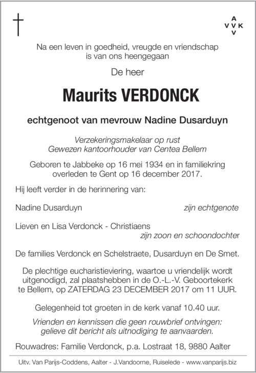 Maurits VERDONCK