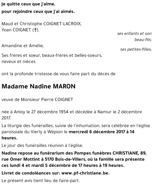 Nadine MARON