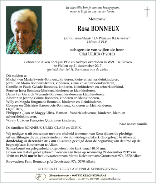 Rosa BONNEUX