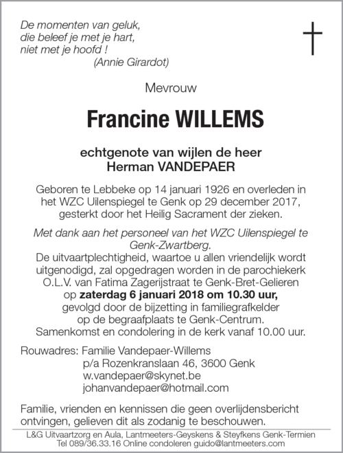 Francine WILLEMS