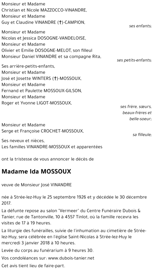 Ida MOSSOUX