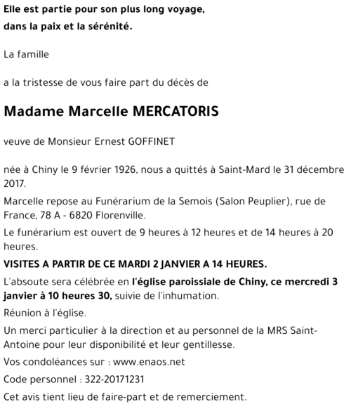 Marcelle MERCATORIS