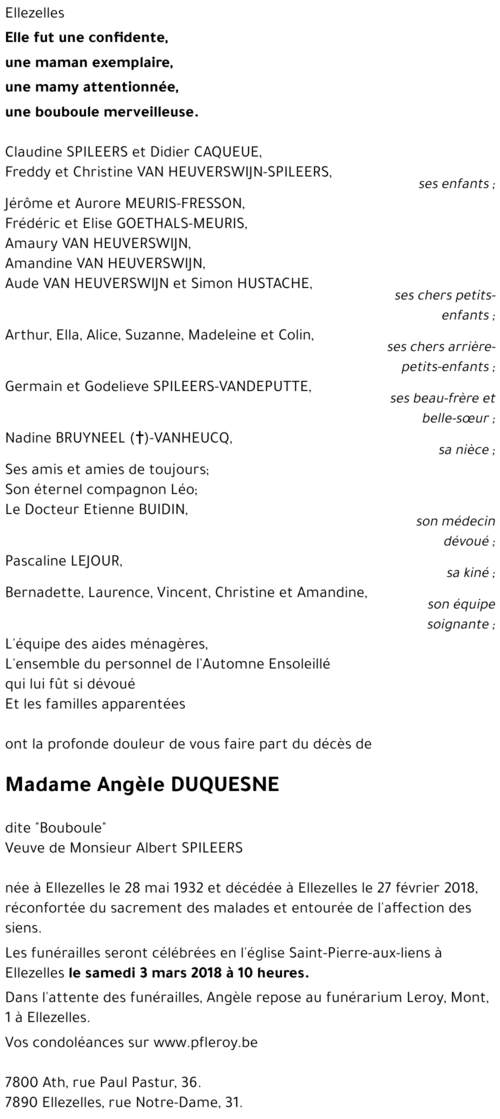 Angèle Duquesne