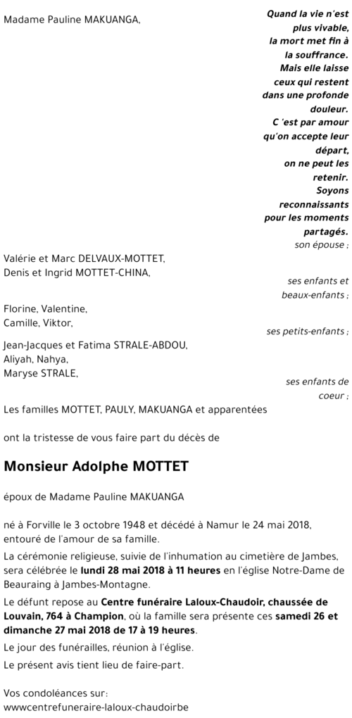 Adolphe MOTTET