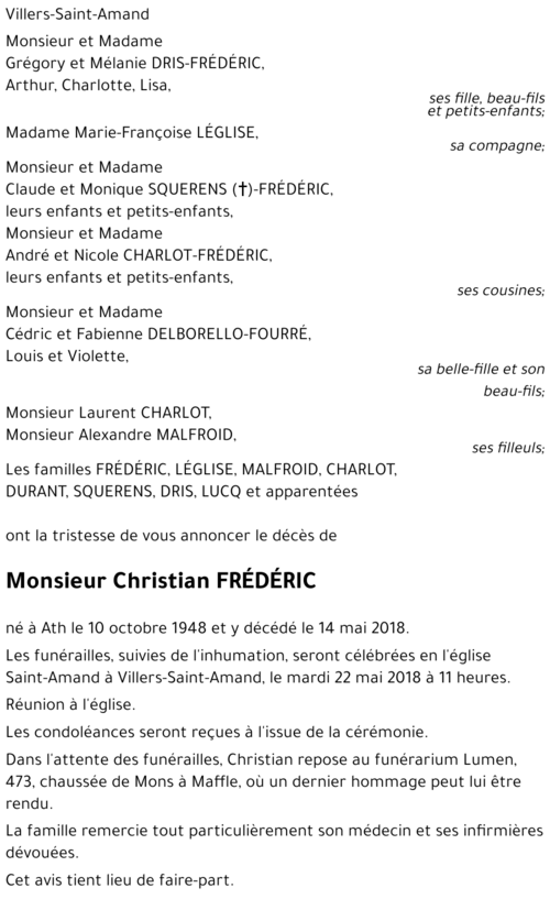 Christian FRÉDÉRIC