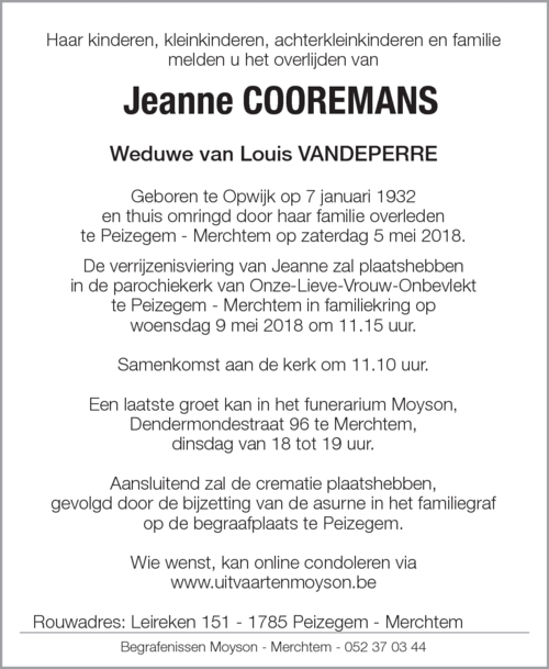 Jeanne Cooremans