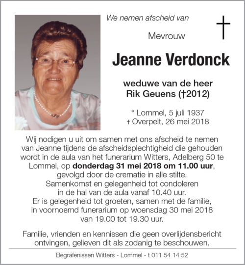 Jeanne Verdonck
