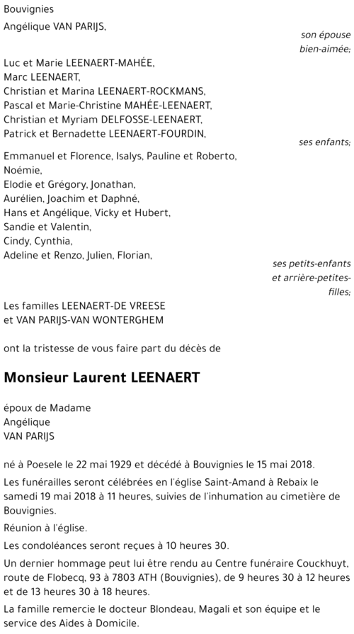 Laurent LEENAERT