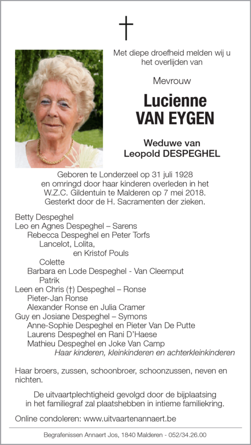Lucienne Van Eygen