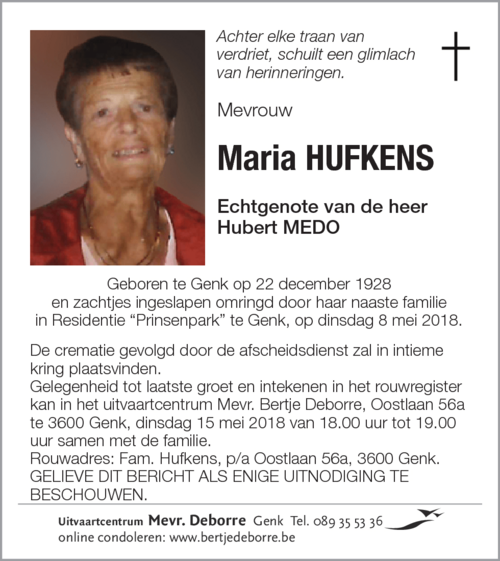 Maria Hufkens