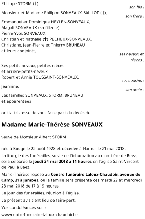 Marie-Thérèse SONVEAUX
