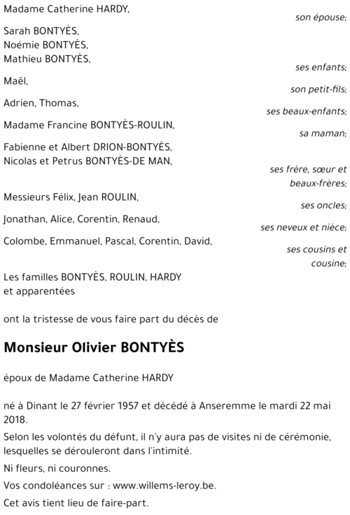 Olivier BONTYÈS