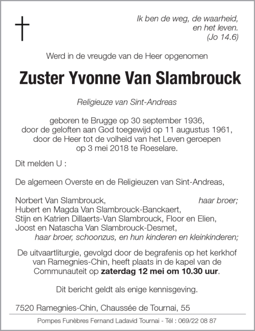Yvonne Van Slambrouck
