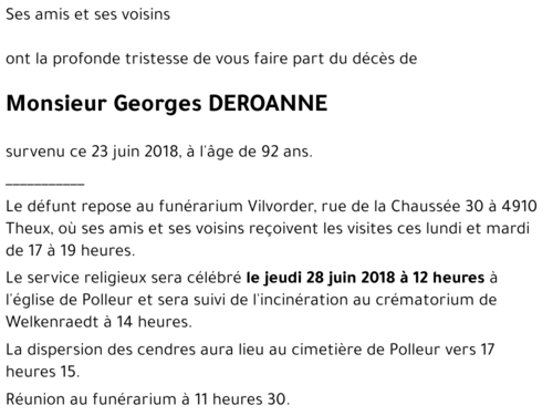 Georges DEROANNE