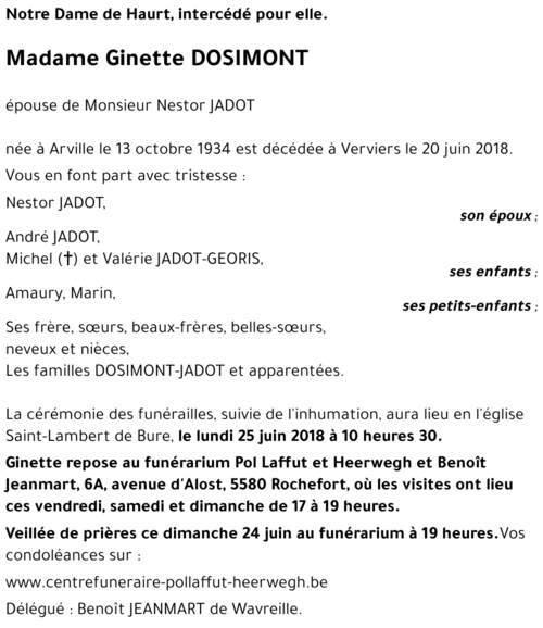 Ginette DOSIMONT