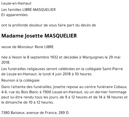 Josette Masquelier