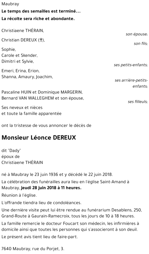 Léonce DEREUX
