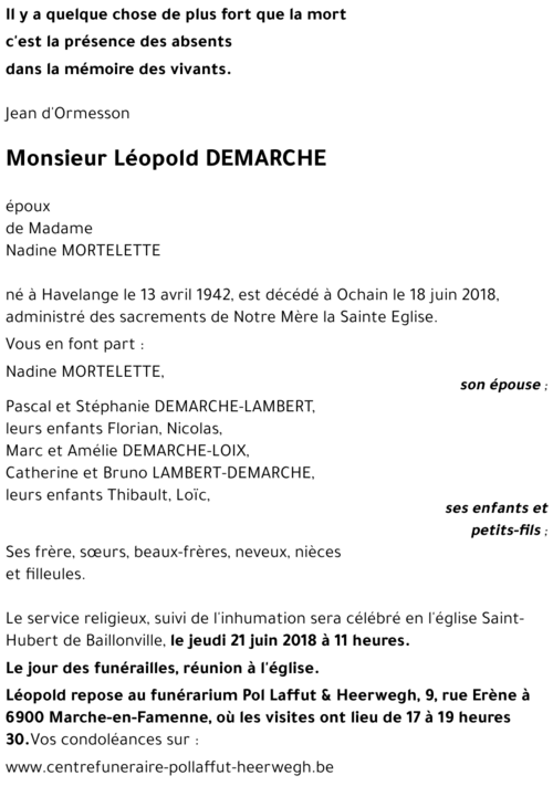 Léopold DEMARCHE
