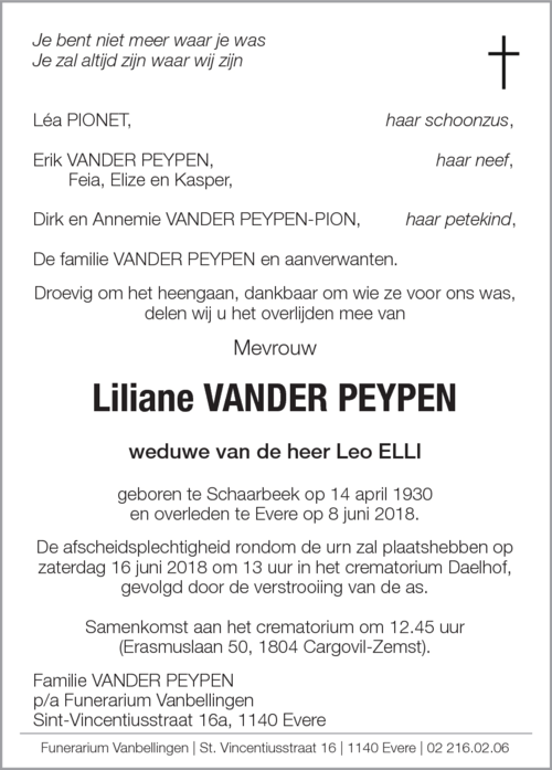 Liliane Vander Peypen