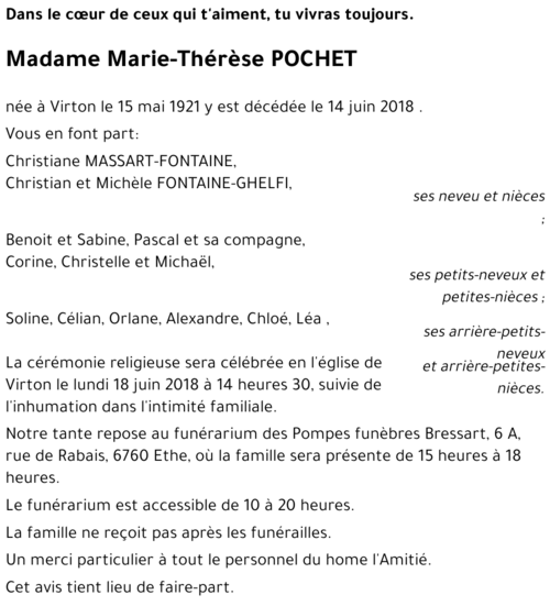 Marie-Thérèse POCHET 