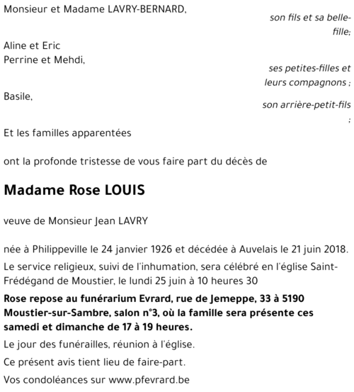 Rose LOUIS