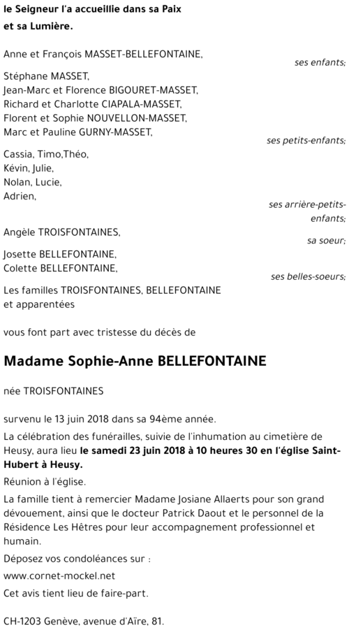 Sophie-Anne TROISFONTAINES