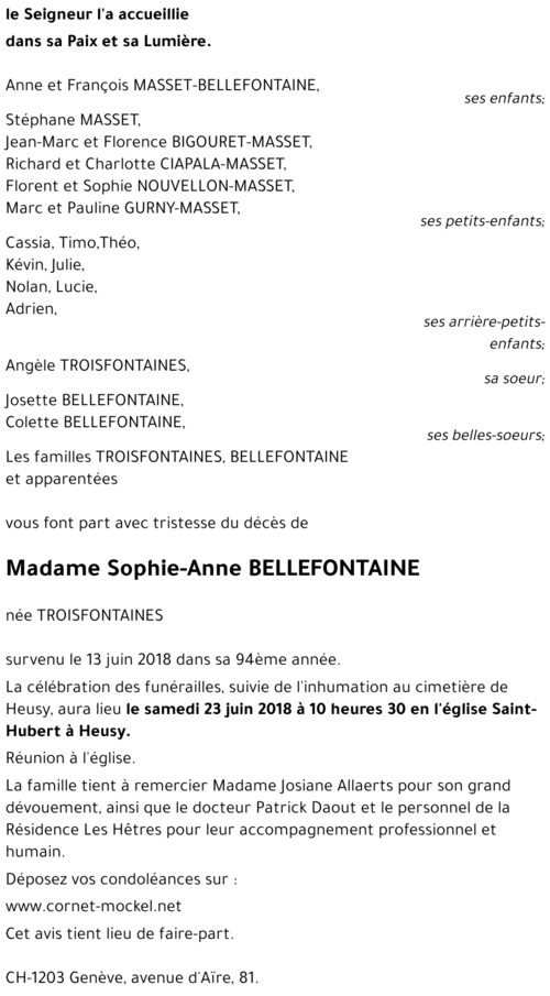 Sophie-Anne TROISFONTAINES