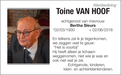 Toine Van Hoof