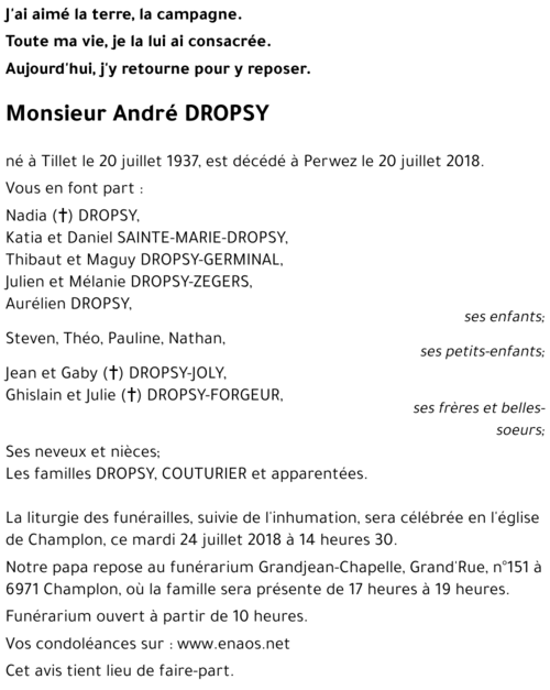 André DROPSY