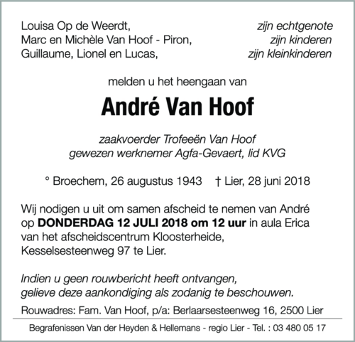 André Van Hoof