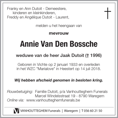 Annie Van Den Bossche