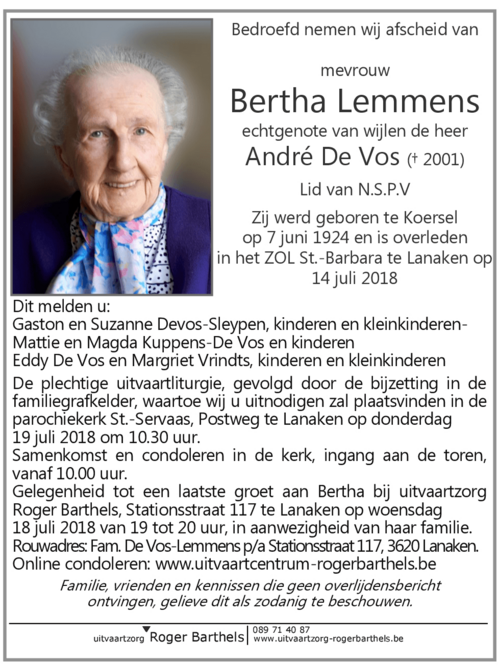 Bertha Lemmens