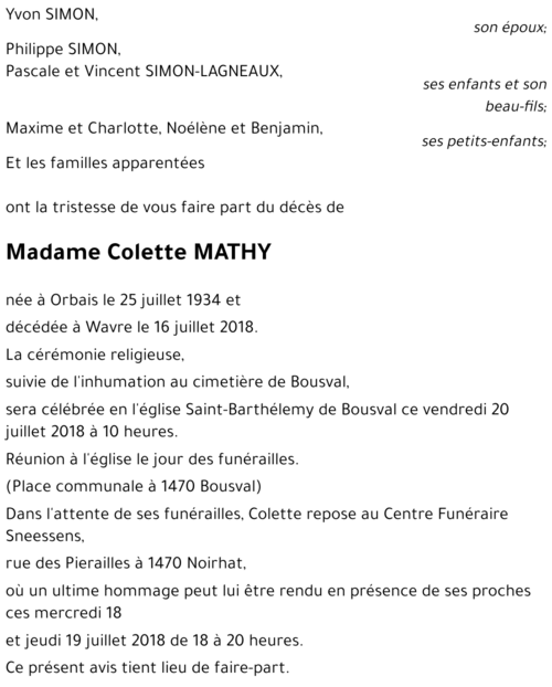 Colette MATHY
