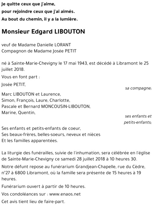 Edgard LIBOUTON