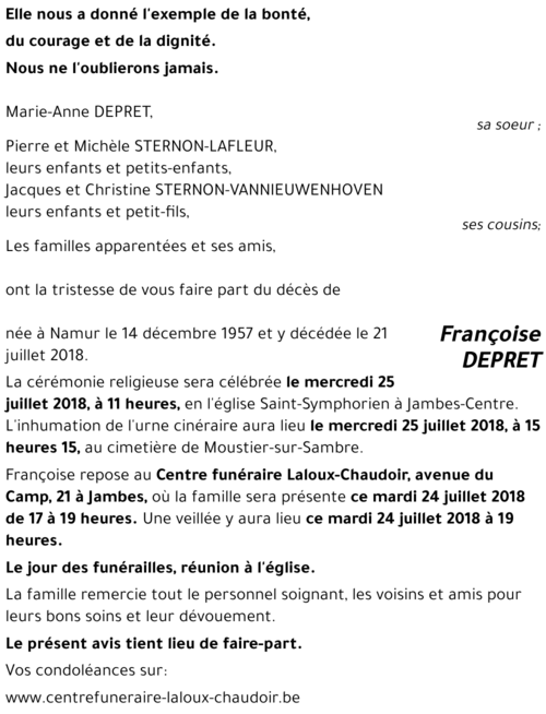 Françoise DEPRET