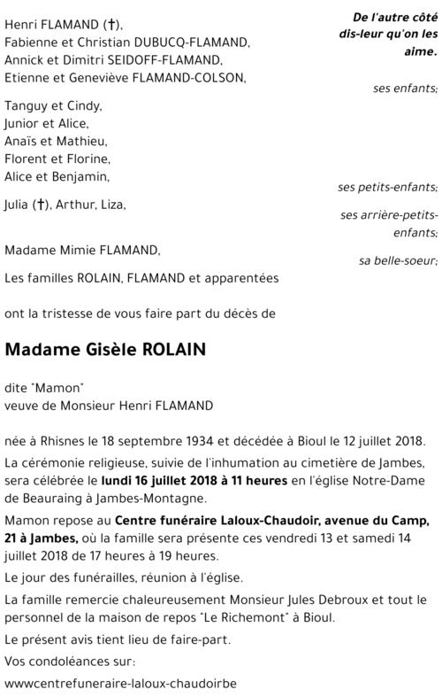 Gisèle ROLAIN