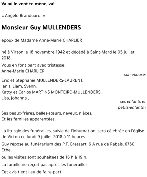 Guy MULLENDERS 