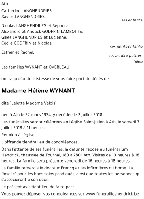 Hélène WYNANT