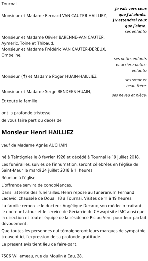 Henri HAILLIEZ