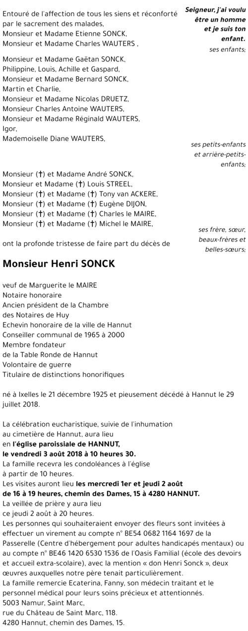 Henri SONCK
