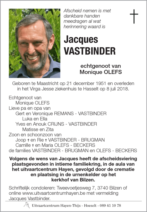 Jacques VASTBINDER