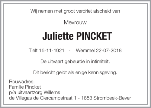 Juliette PINCKET