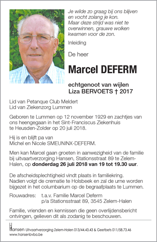 Marcel DEFERM